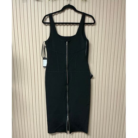 Mariam Anna Barska MAB1 Below-Knee Tank Dress Black Size L - Picture 2 of 9